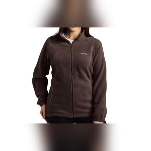 Columbia Women's Brown Fleece Jacket ~ Size Large